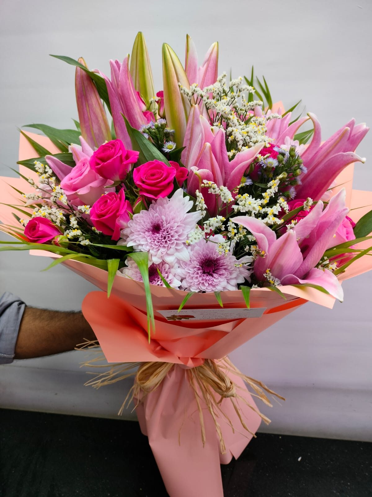 Pink Lily Garden Bouquet