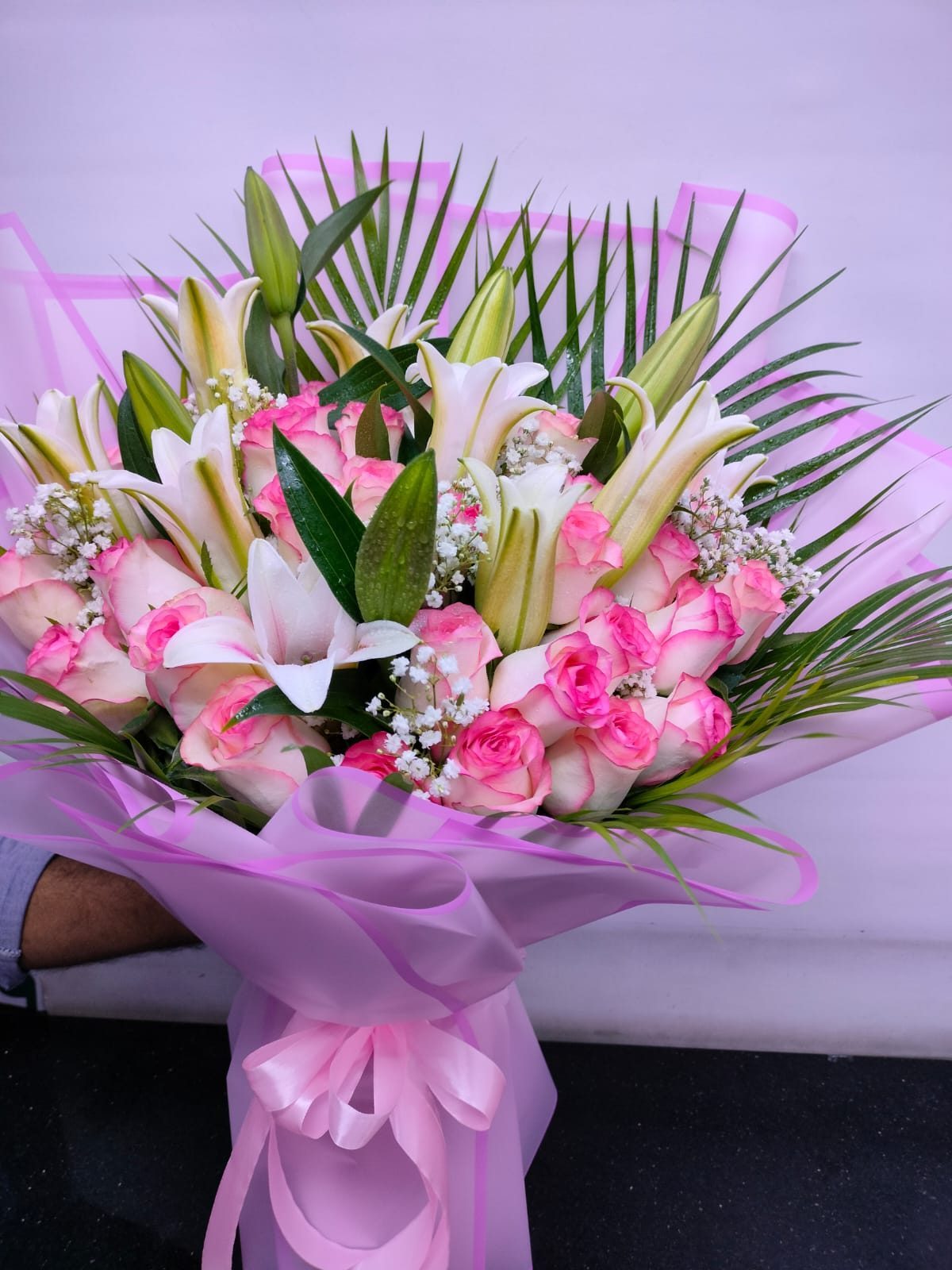 Pink Lily Romance Bouquet