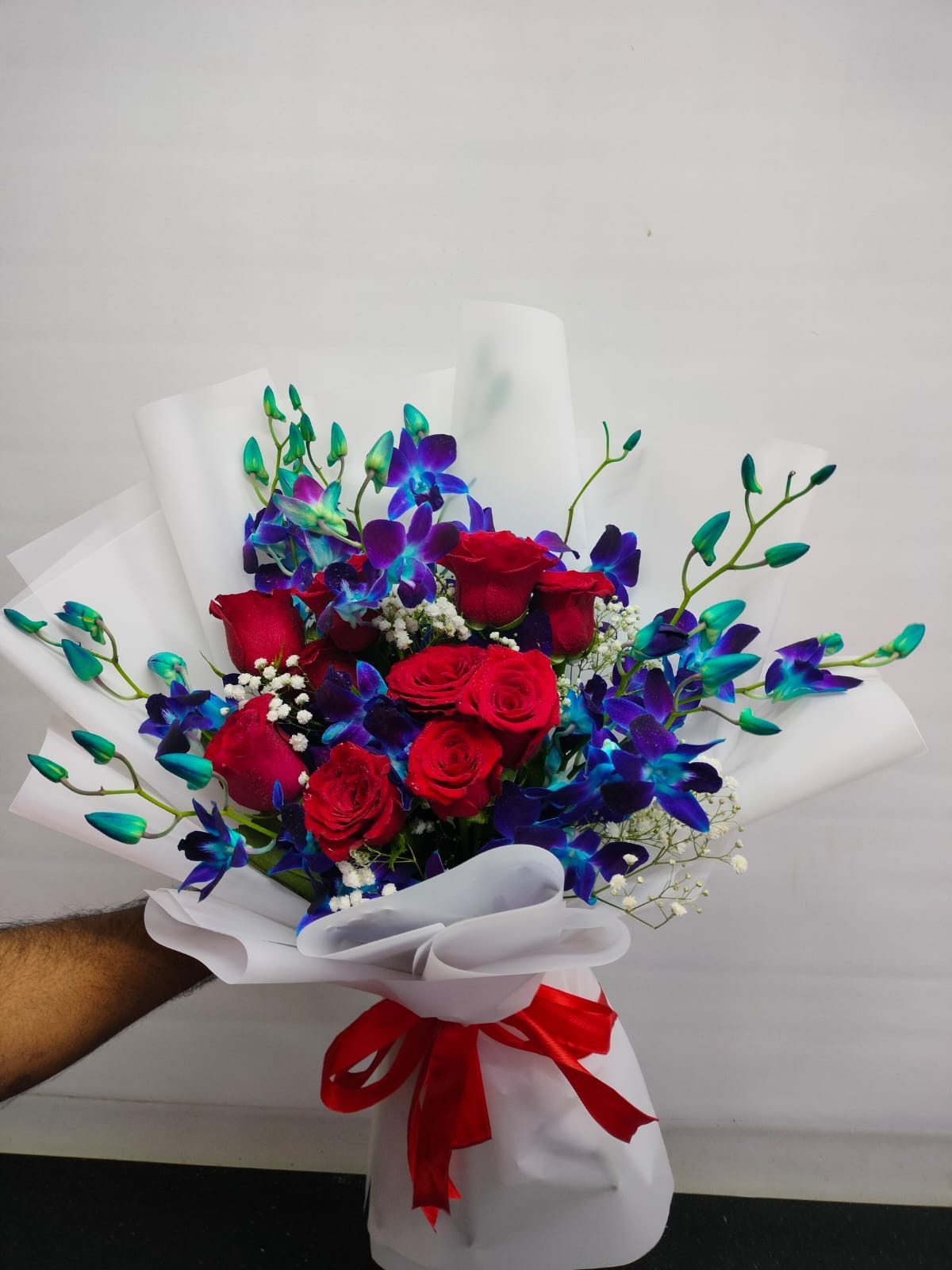 Royal Red & Blue Bouquet